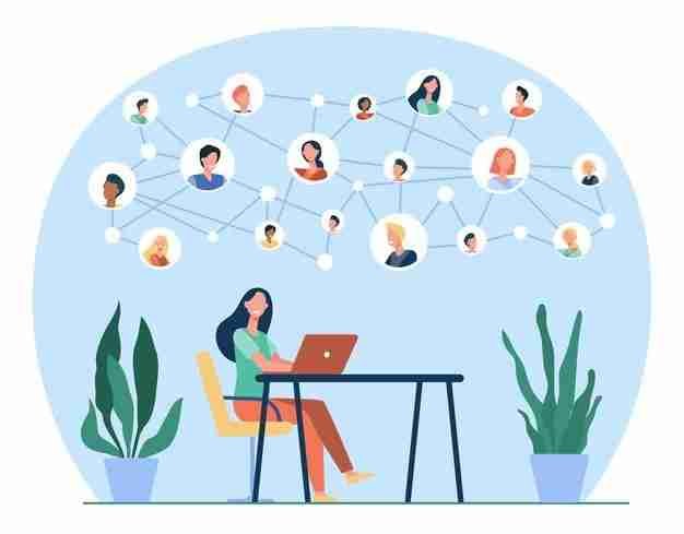 networking vector art